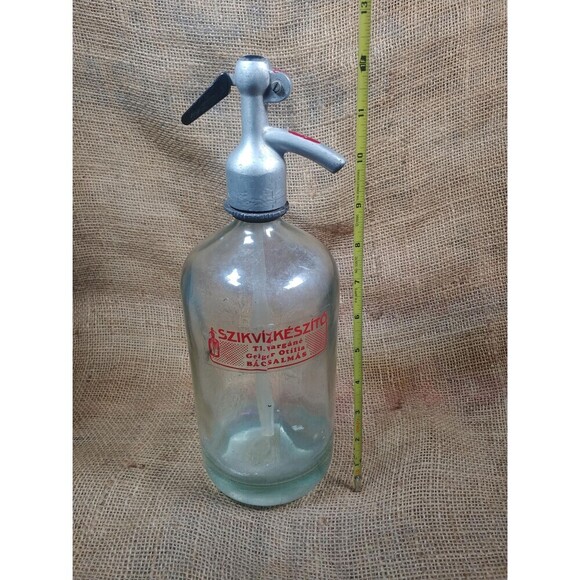Vintage Glass Seltzer Bottle // Collectable Barware - Picture 9 of 10